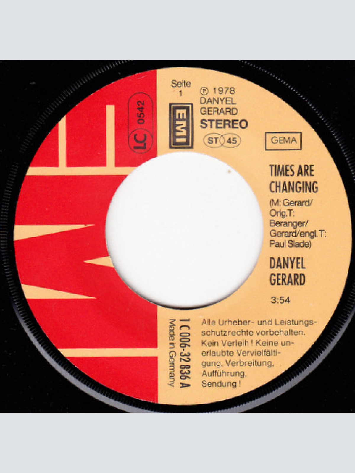 Vinyl / Danyel Gerard* - Times Are Changing