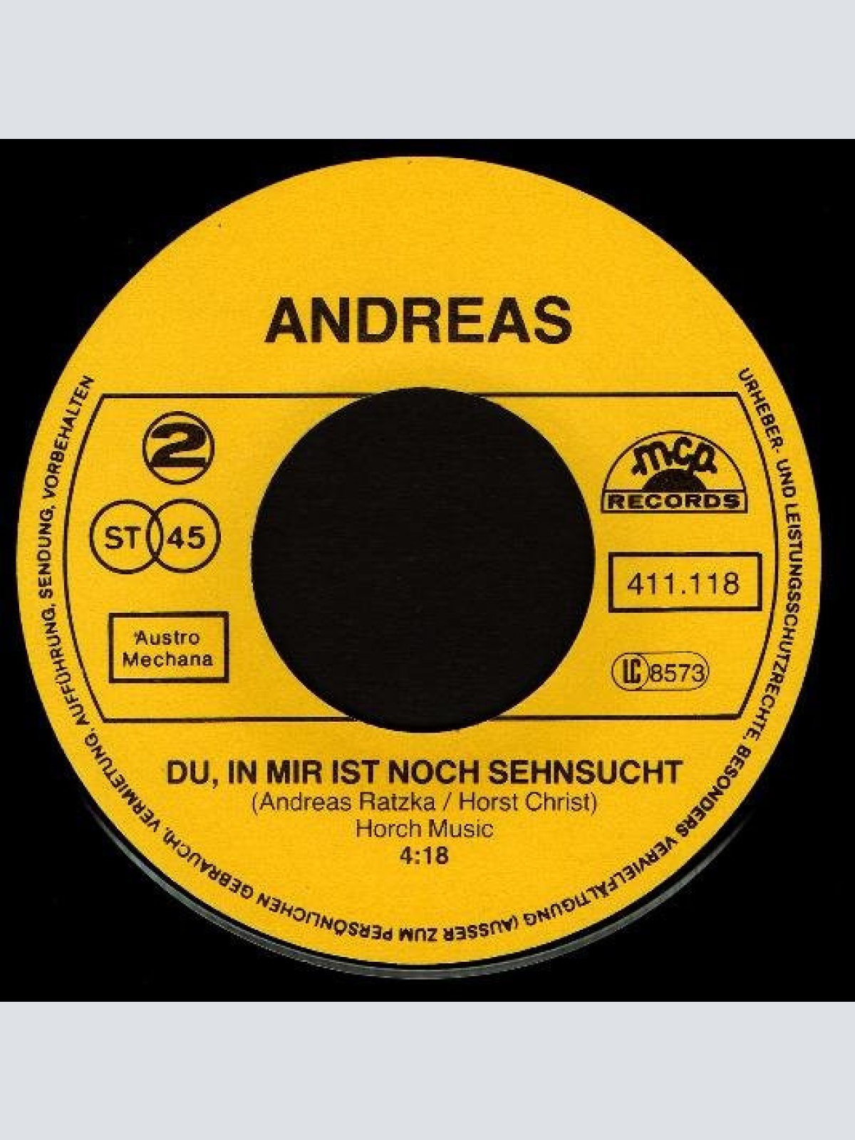 Vinyl / Andreas* - Du Hast Mich Angeseh'n