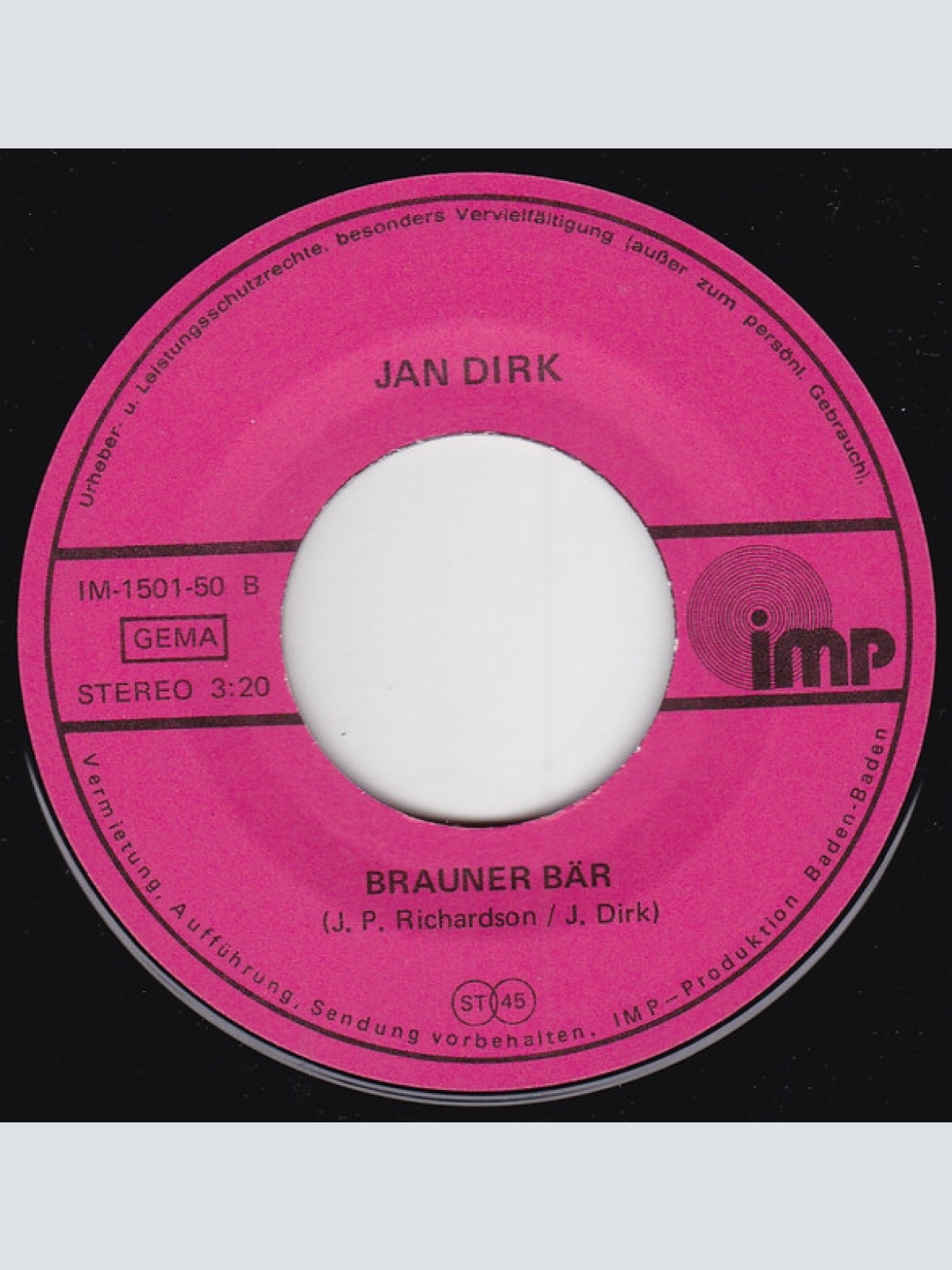 Vinyl / Jan Dirk* - Sing La, La, La