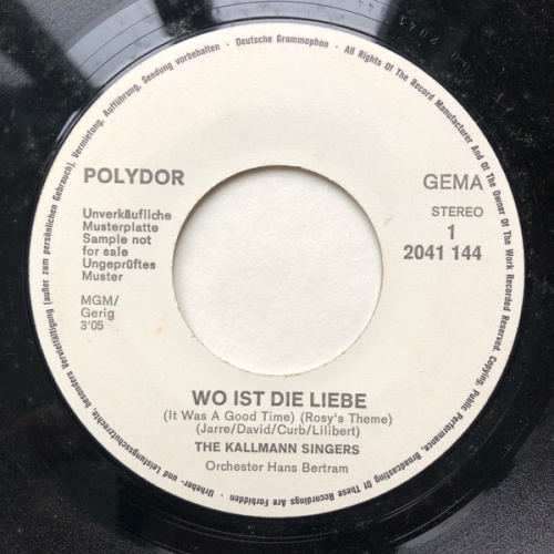 Vinyl / The Kallmann Singers* - Wo Ist Die Liebe
