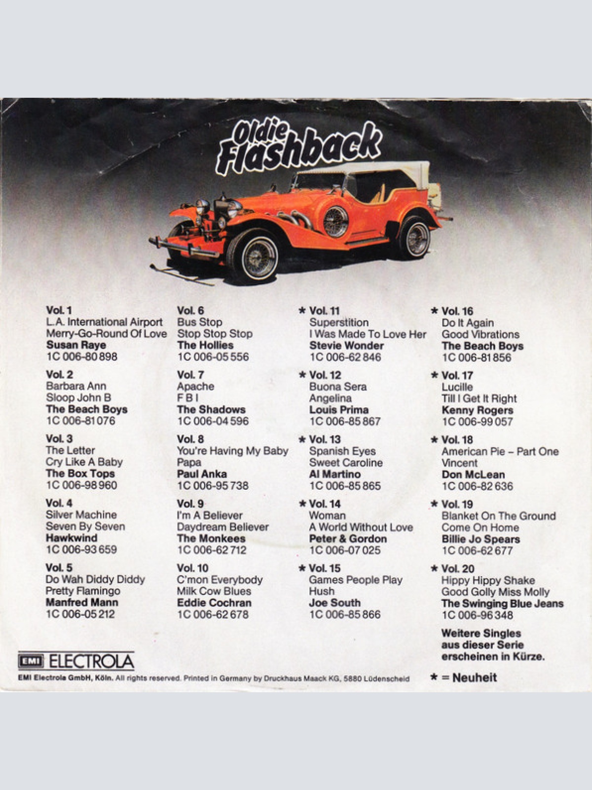 Vinyl / Louis Prima - Buona Sera / Angelina