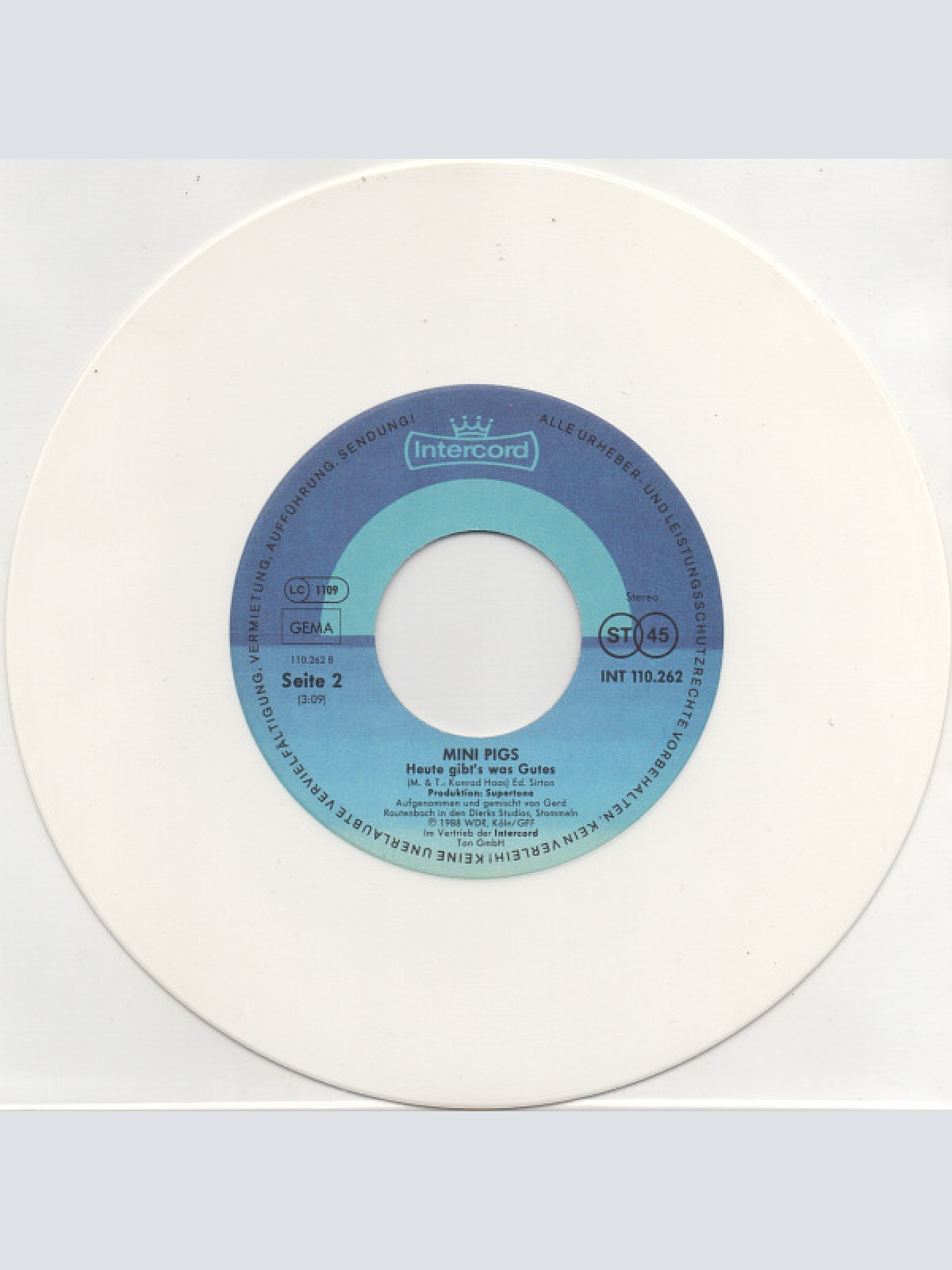 Vinyl / Mini Pigs - Geburtstag / Heute Gibt's Was Gutes