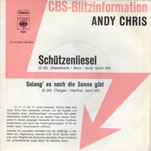 Vinyl / Andy Chris - Schützenliesel