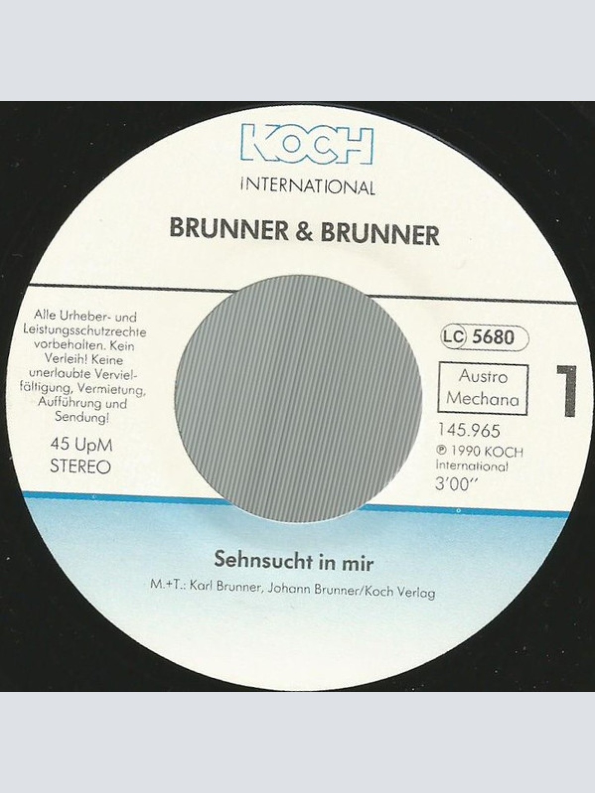 Vinyl / Brunner & Brunner - Sehnsucht In Mir