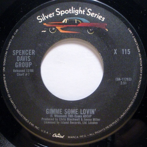Vinyl / Spencer Davis Group* - Gimme Some Lovin' / Keep On Running