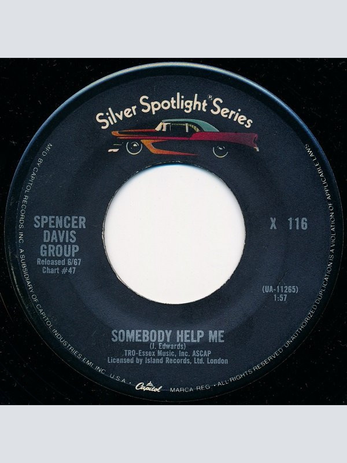 Vinyl / Spencer Davis Group* - I'm A Man / Somebody Help Me