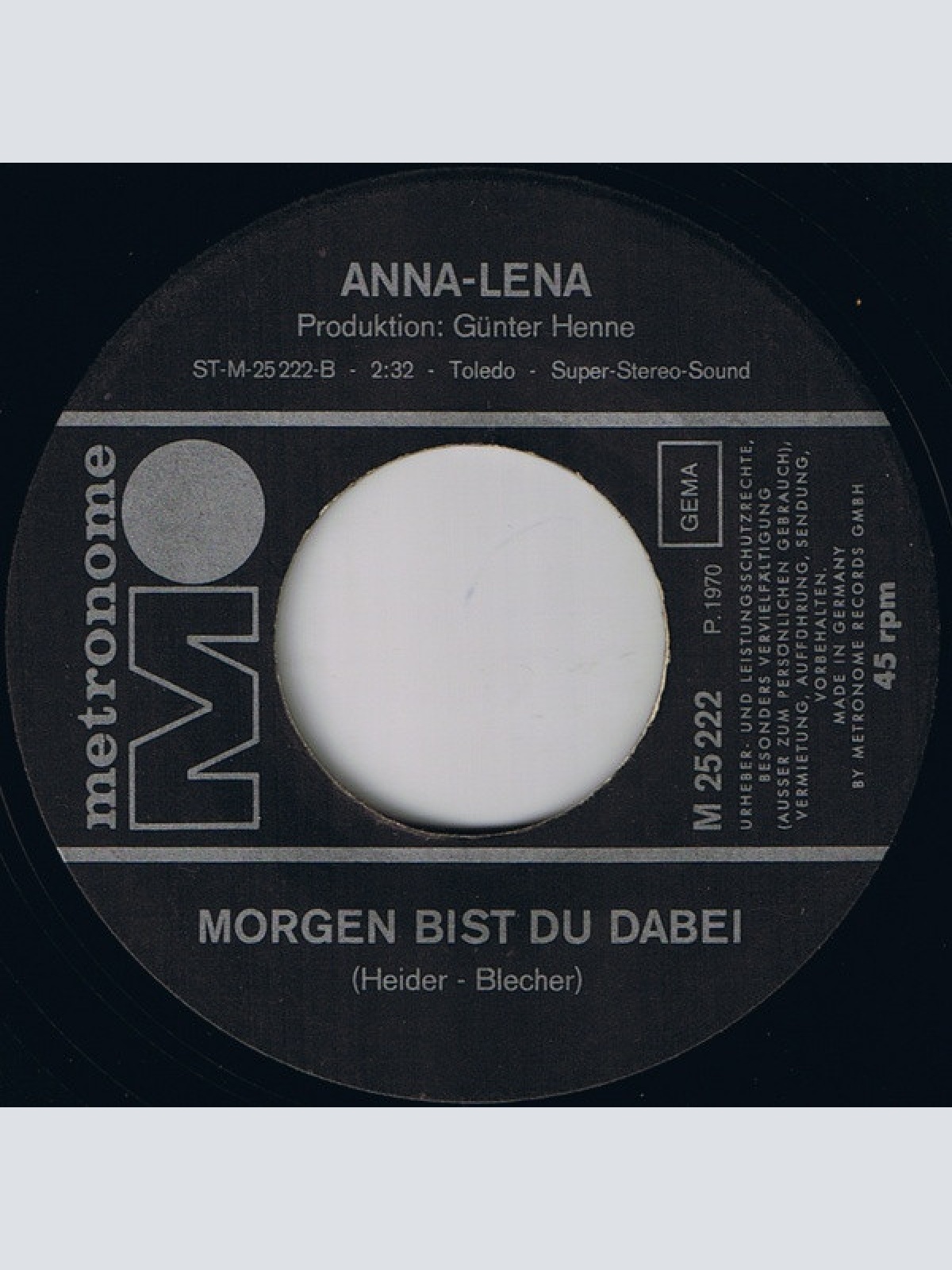 Vinyl / Anna Lena* - Eine Hütte In Den Bäumen