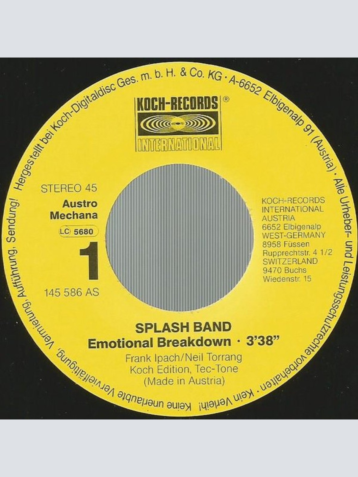 Vinyl / Splash-Band - Emotional Breakdown