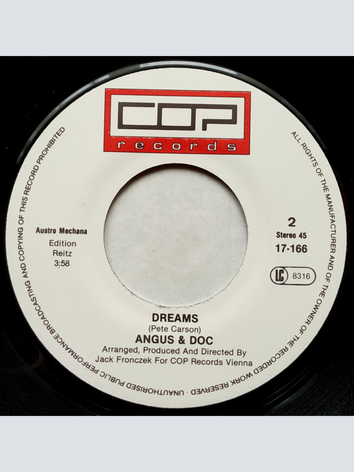 Vinyl / Angus & Doc - Deep Down In My Dreams