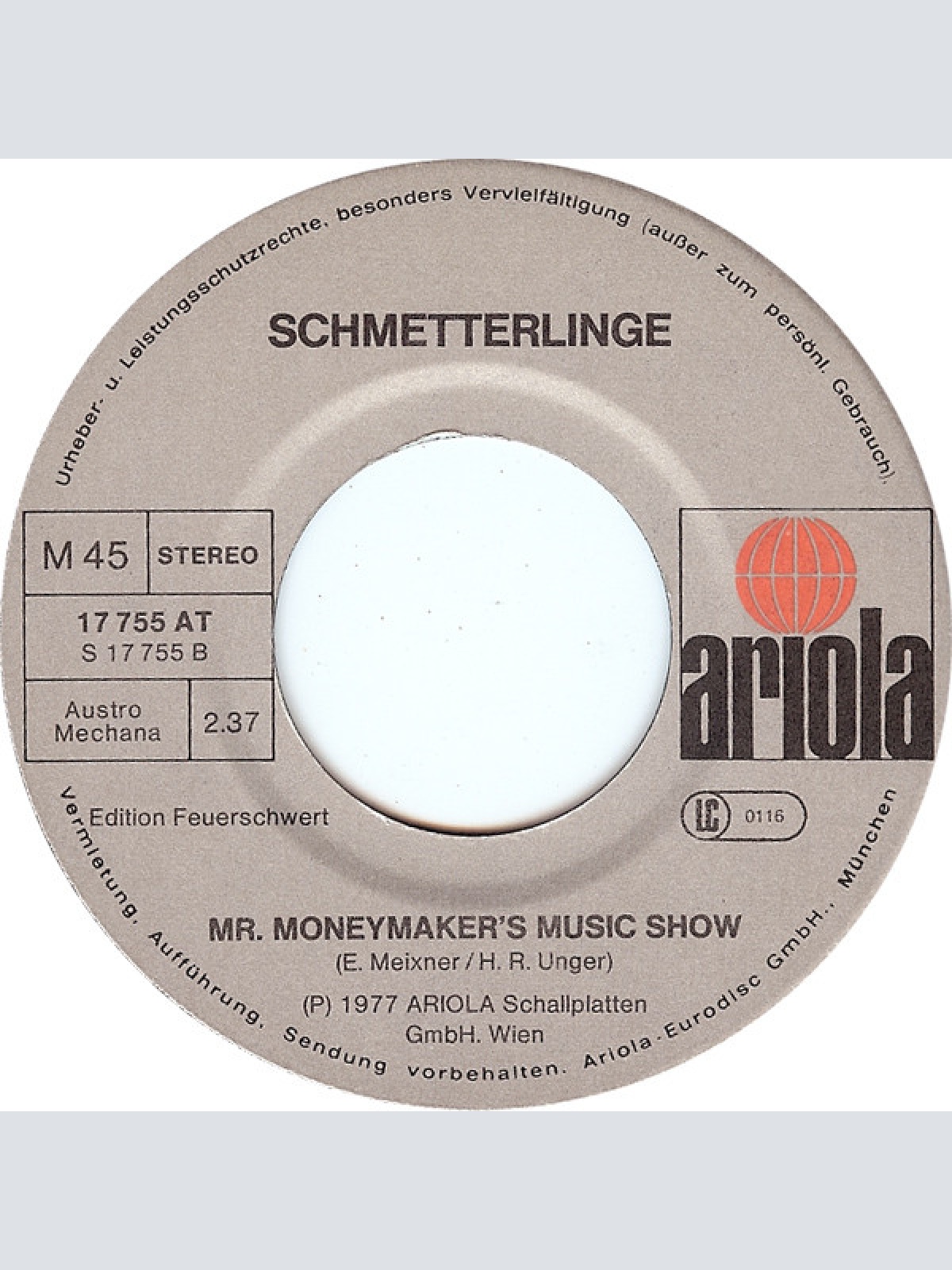 Vinyl / Schmetterlinge - Boom Boom Boomerang