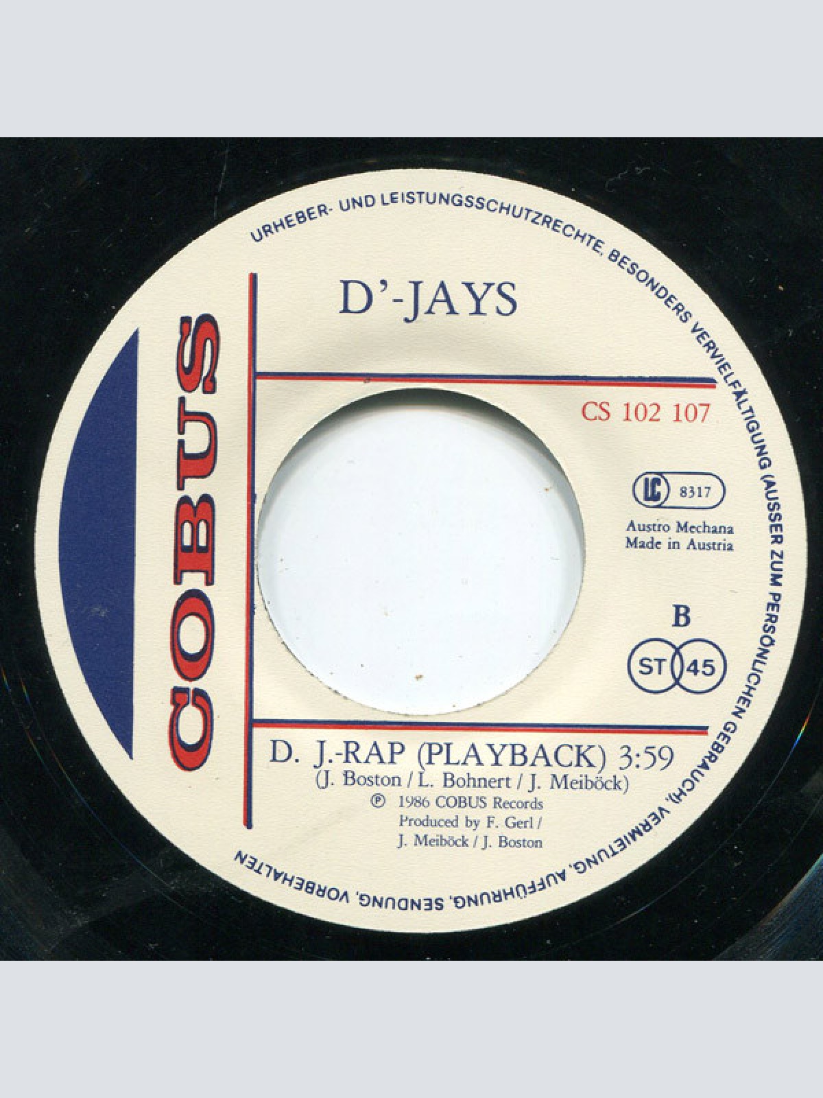 Vinyl / D'-Jays - D.J. Rap