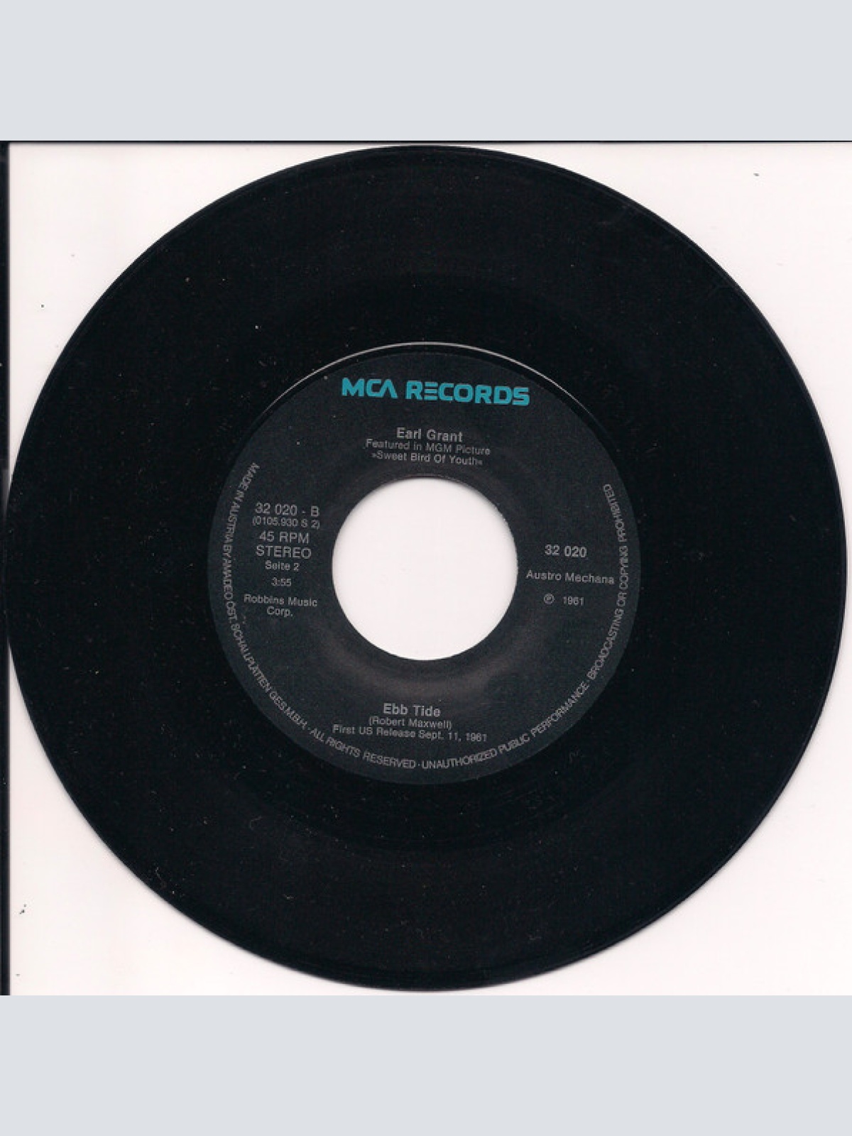 Vinyl / Earl Grant - The End