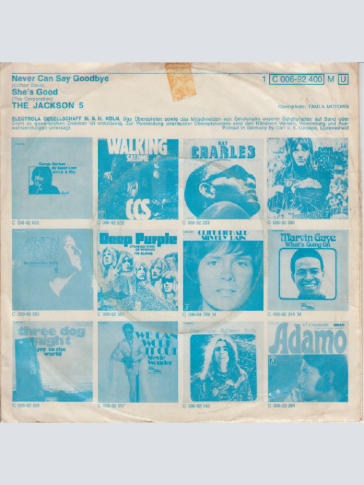 Vinyl / Jackson Five* - Never Can Say Goodbye