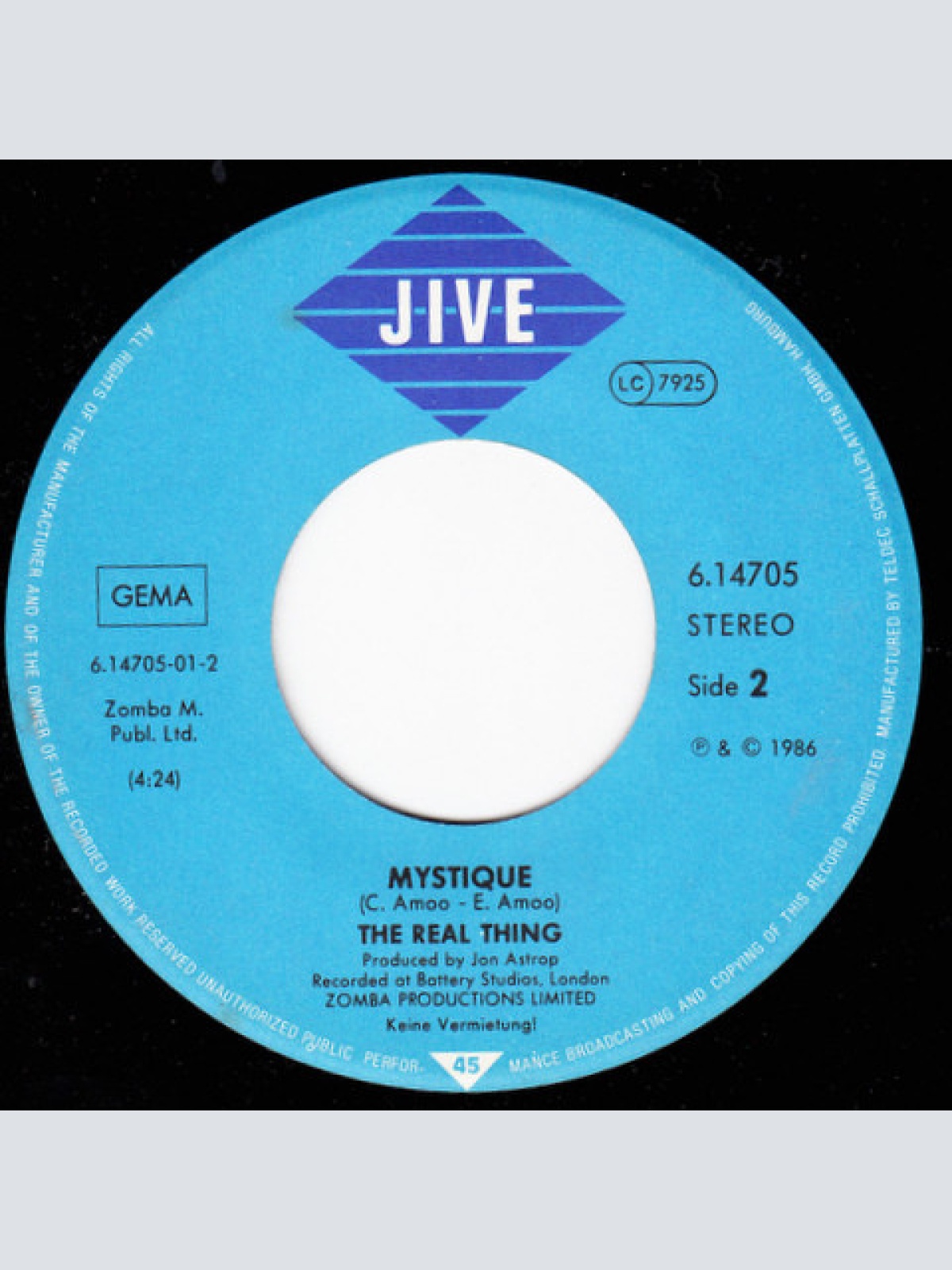 Vinyl / The Real Thing - Straight To The Heart