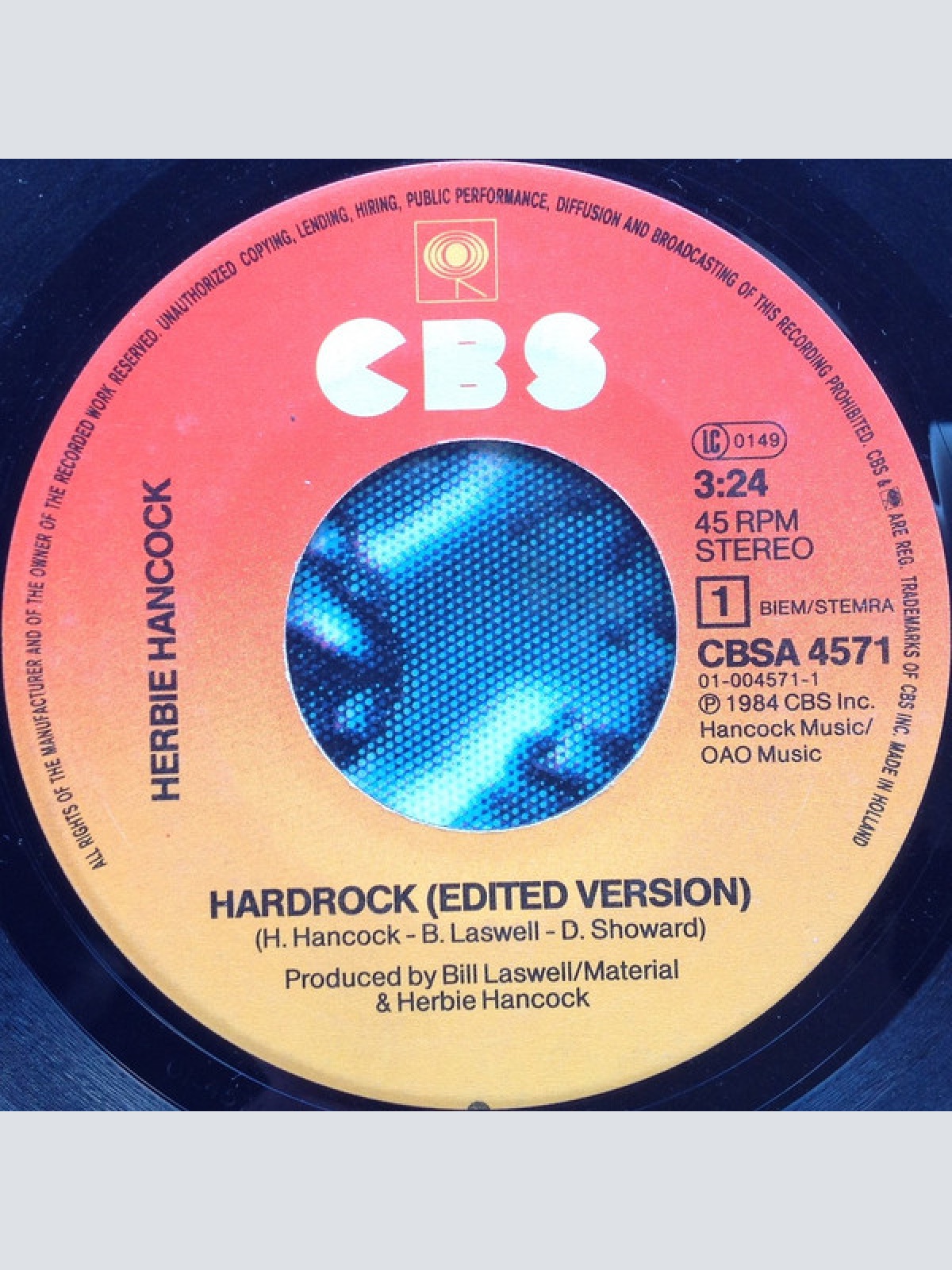 Vinyl / Herbie Hancock - Hardrock (Edited Version)