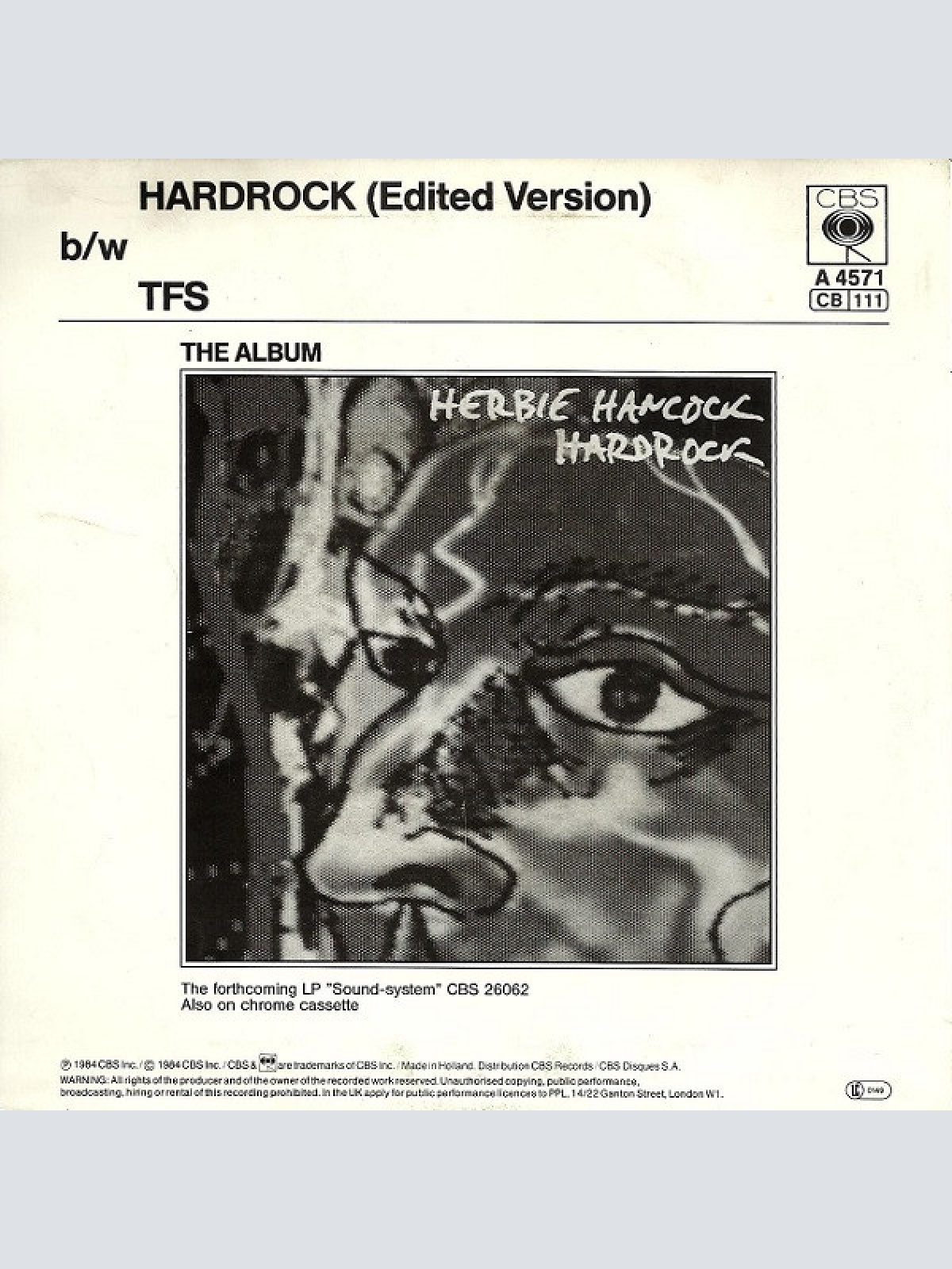 Vinyl / Herbie Hancock - Hardrock (Edited Version)