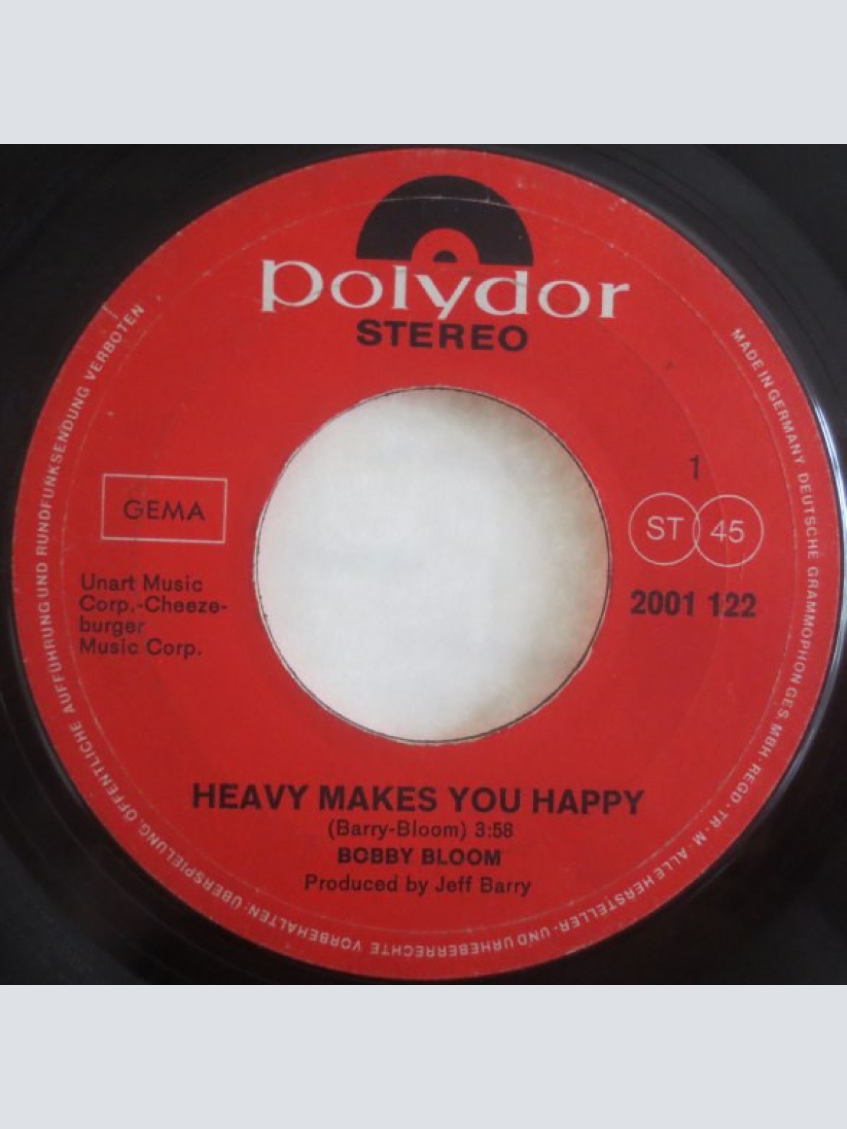 Vinyl / Bobby Bloom - Heavy Makes You Happy