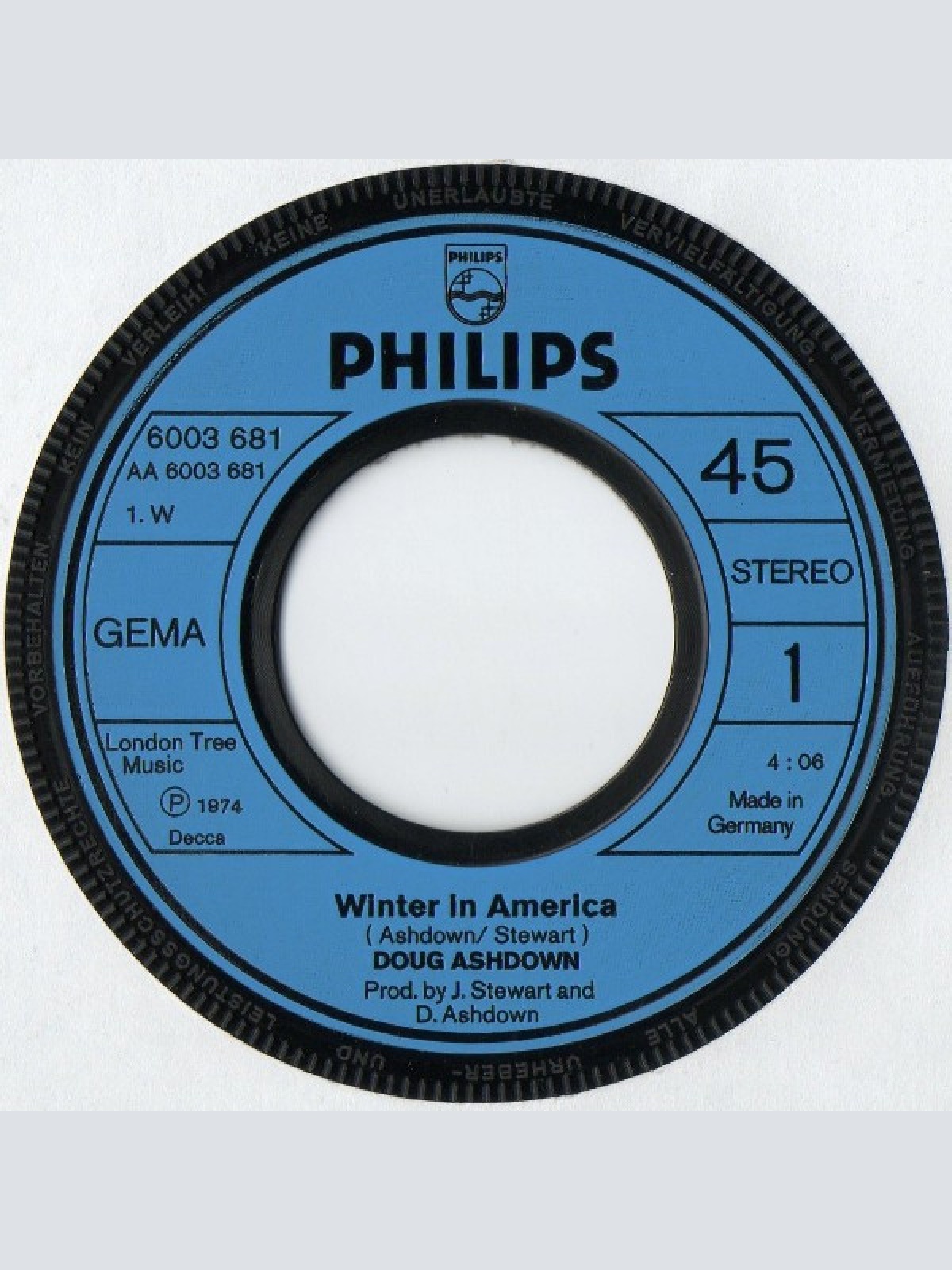Vinyl / Doug Ashdown - Winter In America
