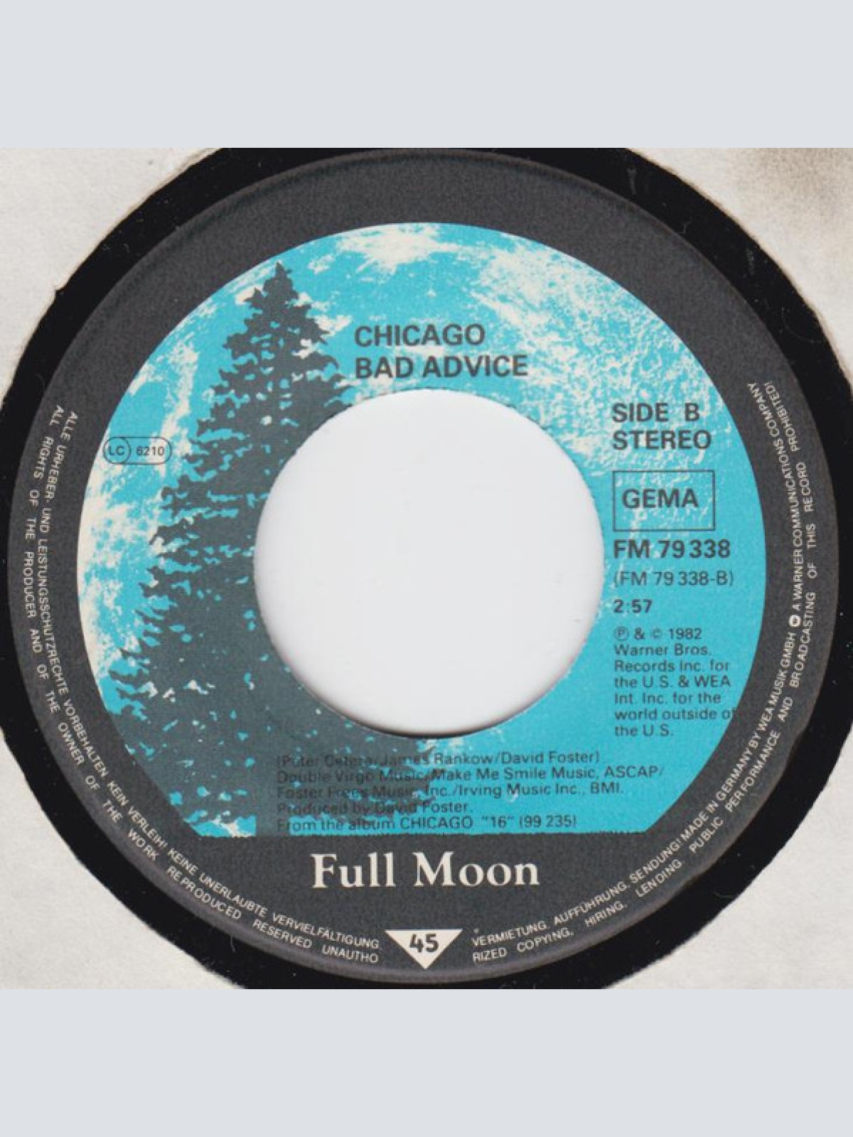 Vinyl / Chicago (2) - Love Me Tomorrow