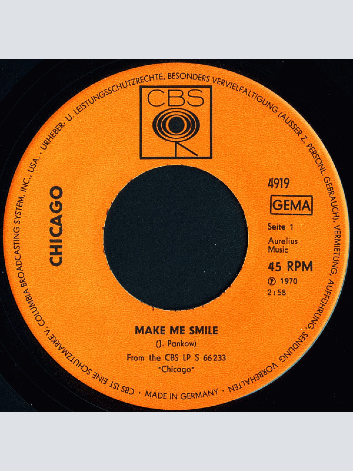 Vinyl / Chicago (2) - Make Me Smile