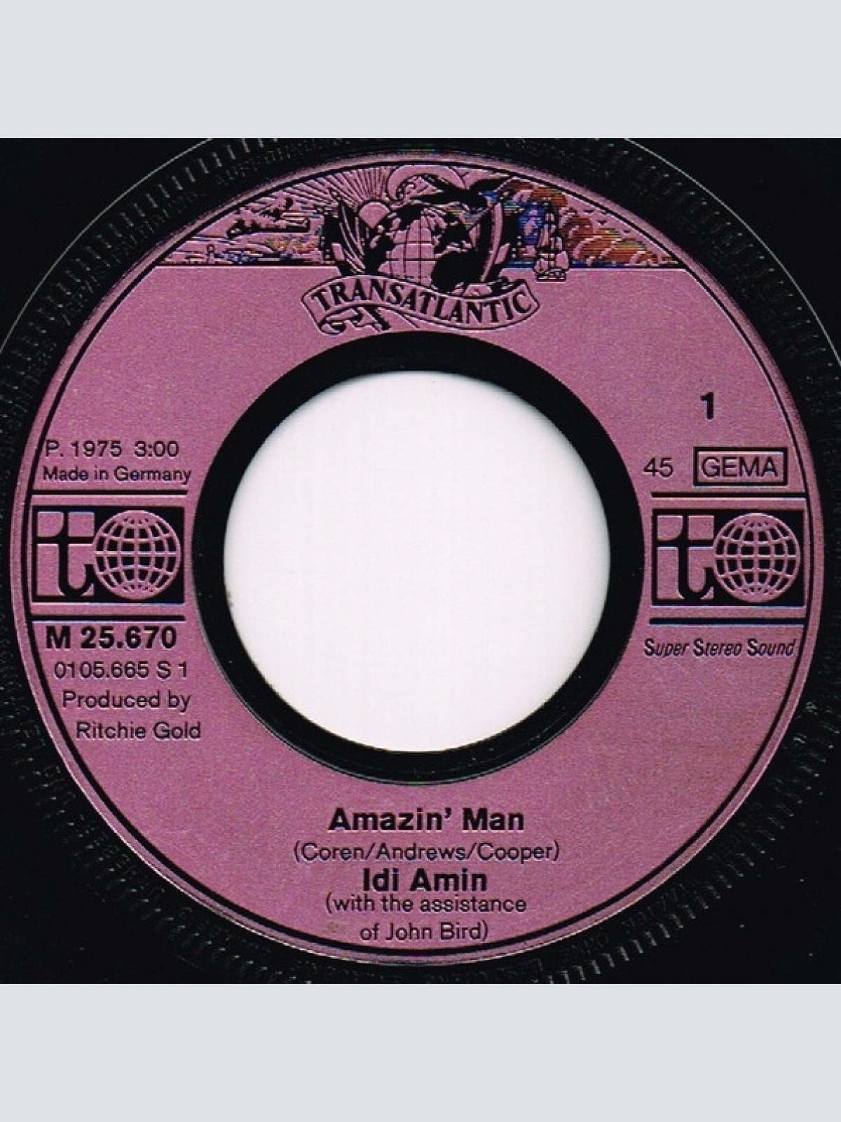 Vinyl / Idi Amin (2) - Amazin' Man
