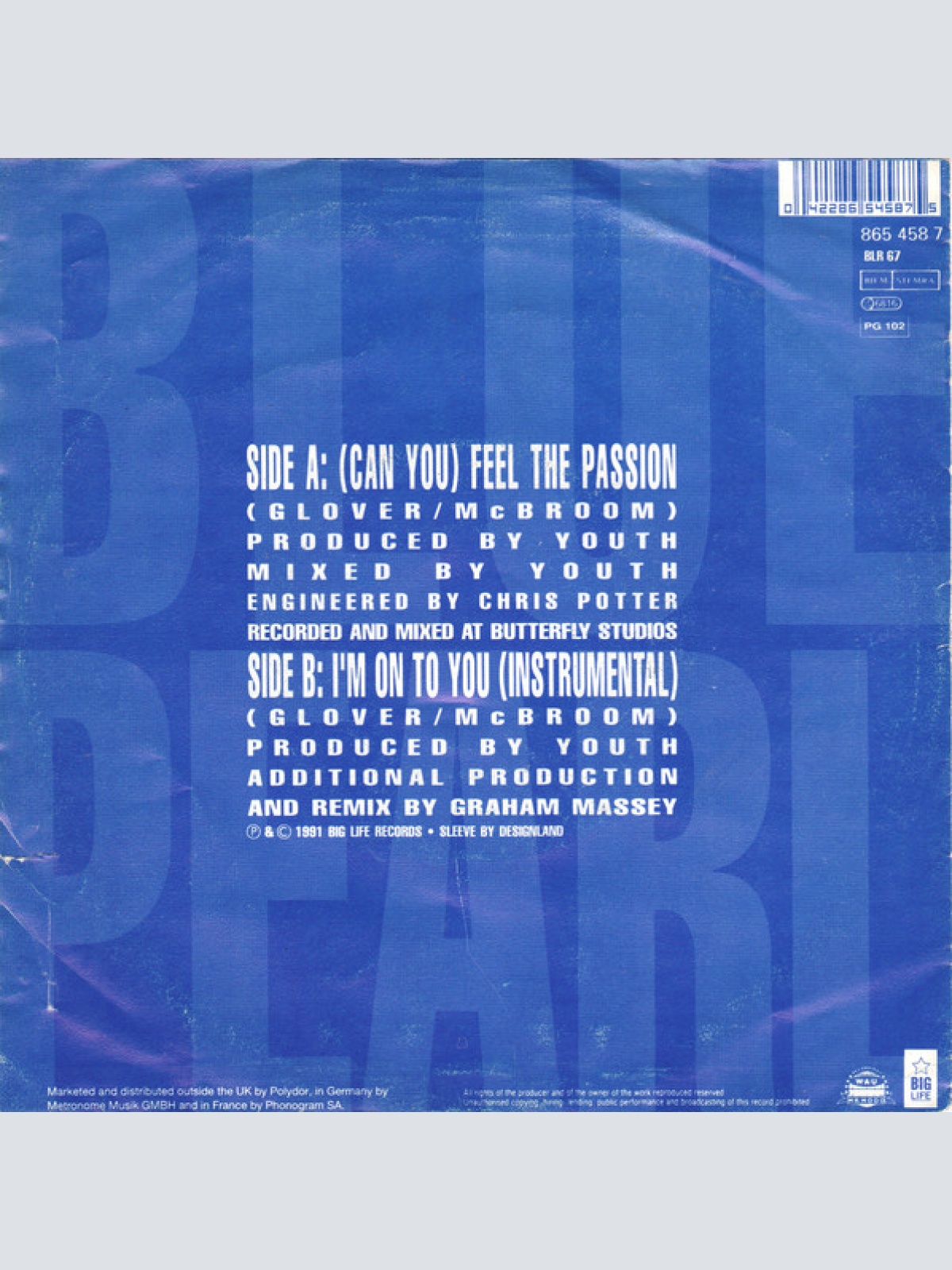 Vinyl / Blue Pearl - (Can You) Feel The Passion