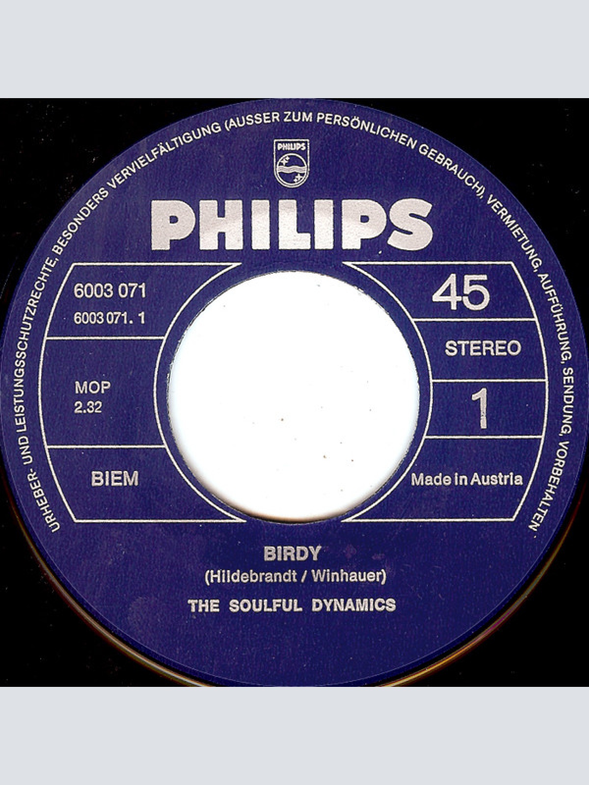 Vinyl / The Soulful Dynamics* - Birdy