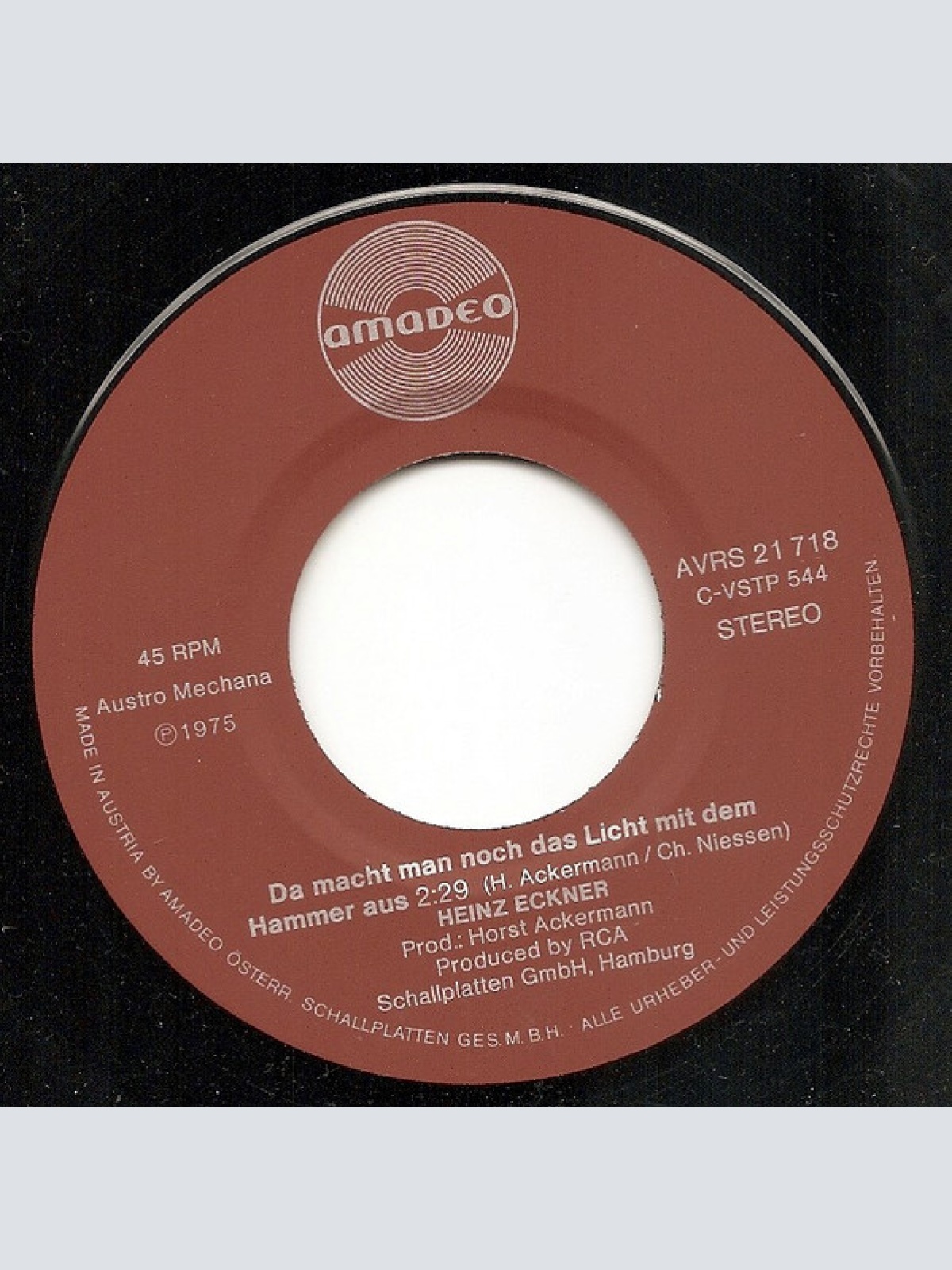 Vinyl / Heinz Eckner - Wer Soll Das Bezahlen