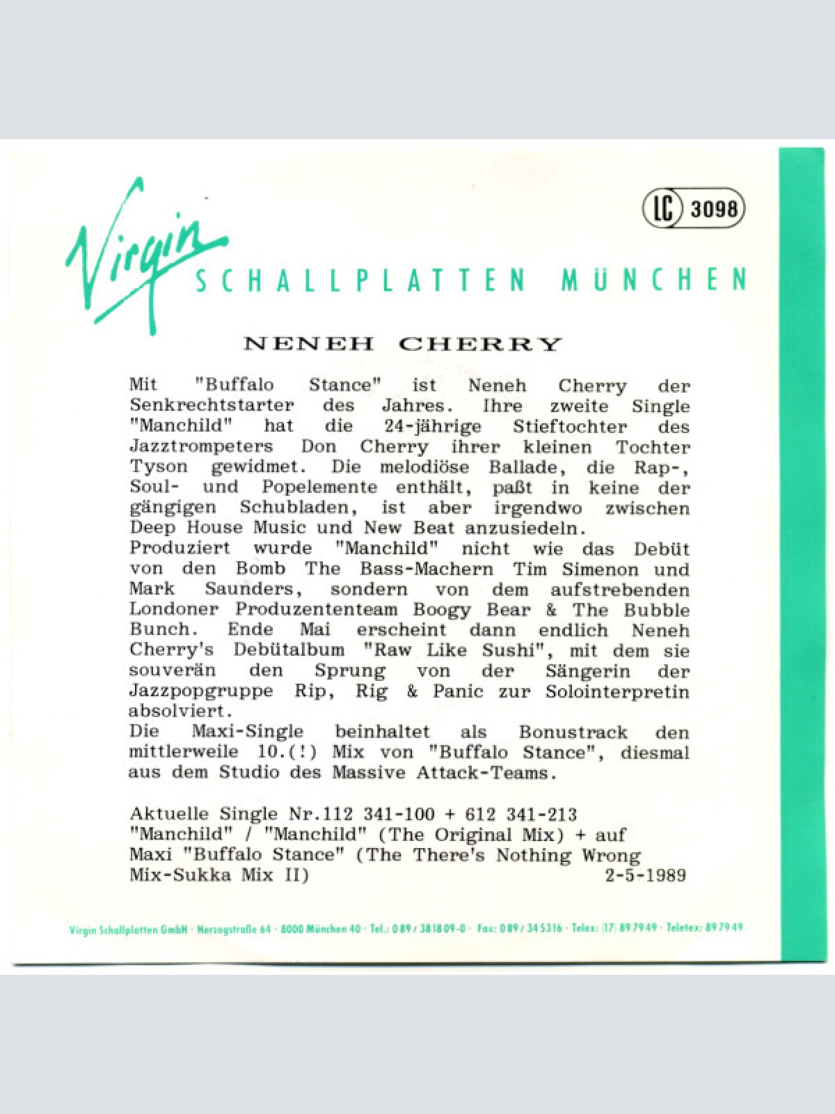 Vinyl / Neneh Cherry - Manchild