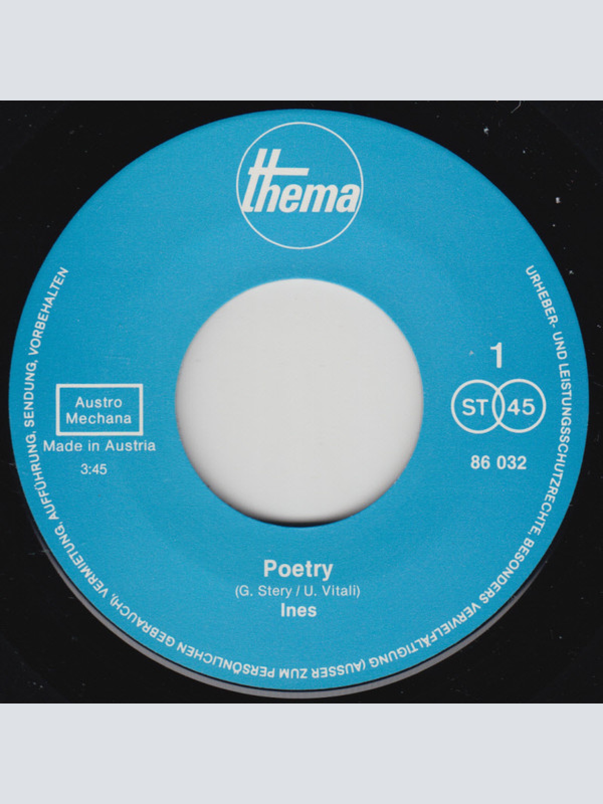 Vinyl / Ines (34) - Poetry / Poesie