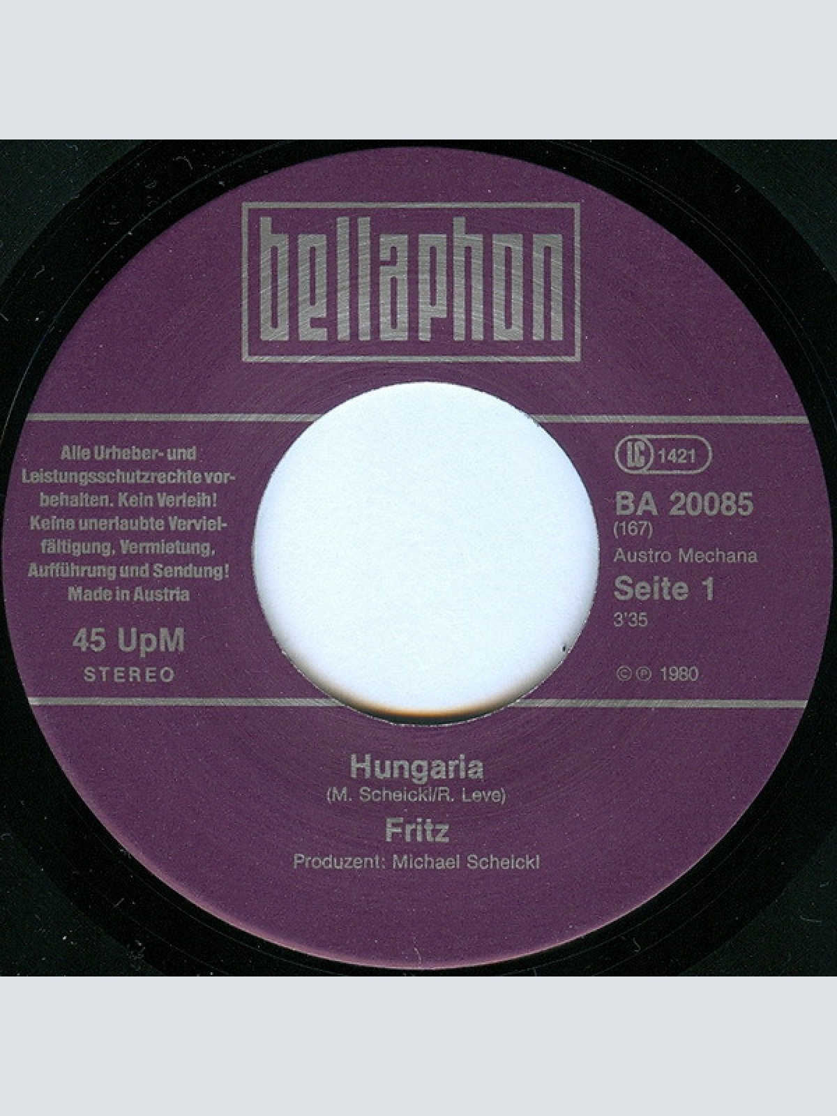 Vinyl / Fritz - Hungaria