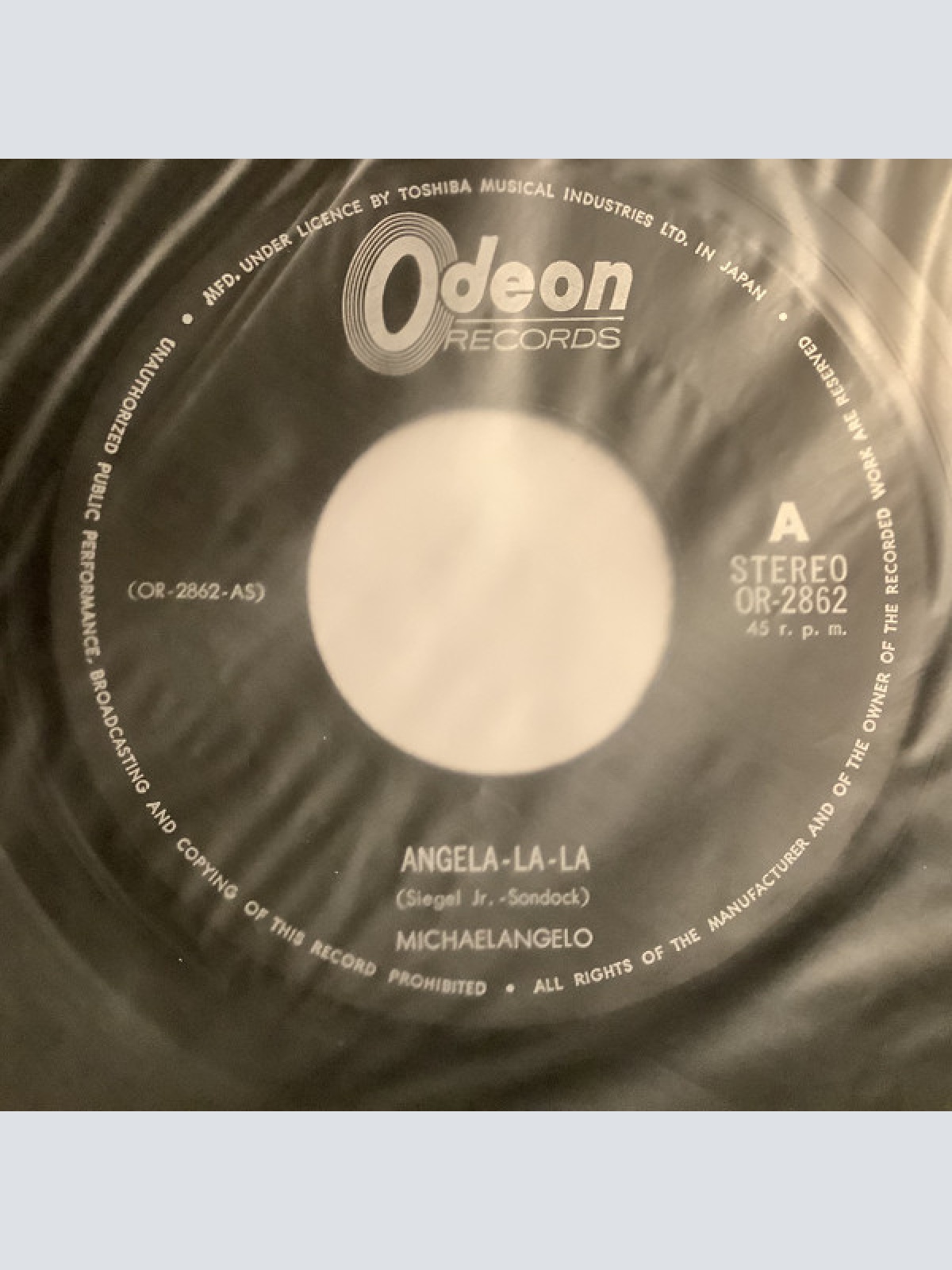 Vinyl / Michelangelo (3) = ミケランジェロ* - Angela-La-La = アンジェラ・ラ・ラ・ラ