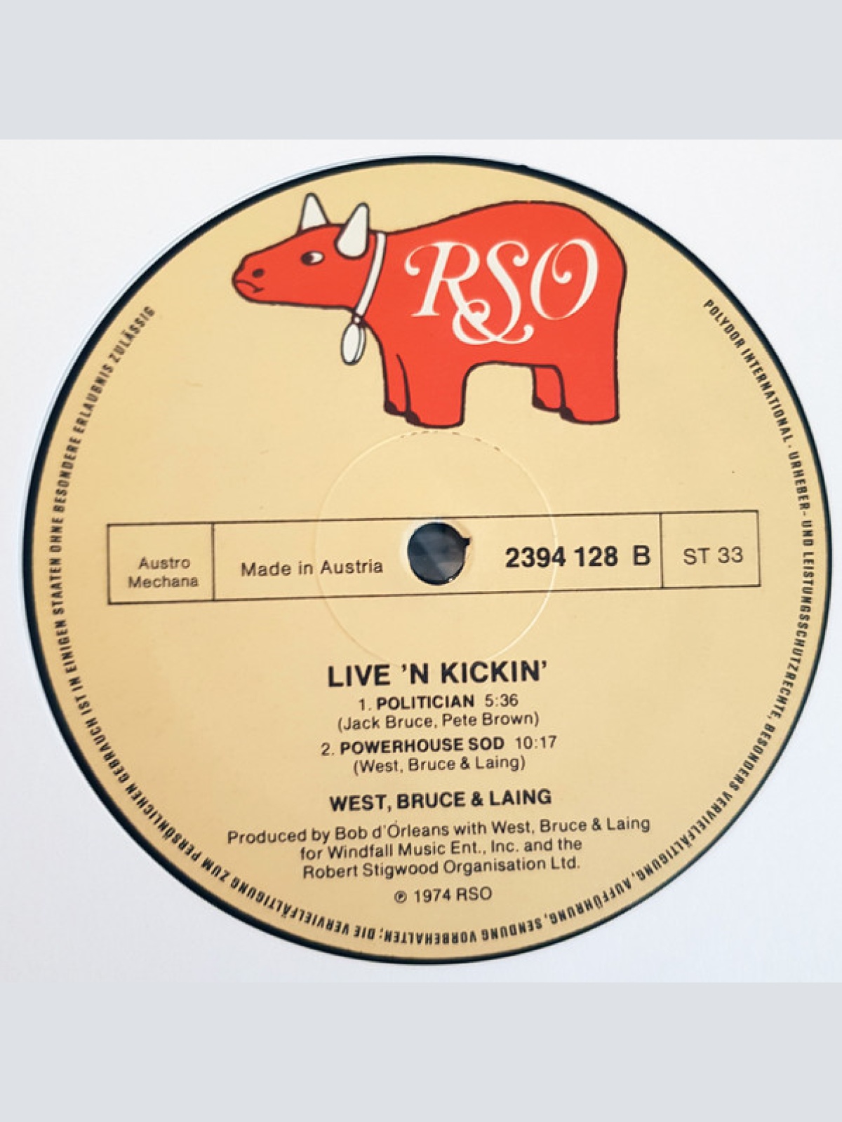 Vinyl / West, Bruce & Laing - Live 'N' Kickin'