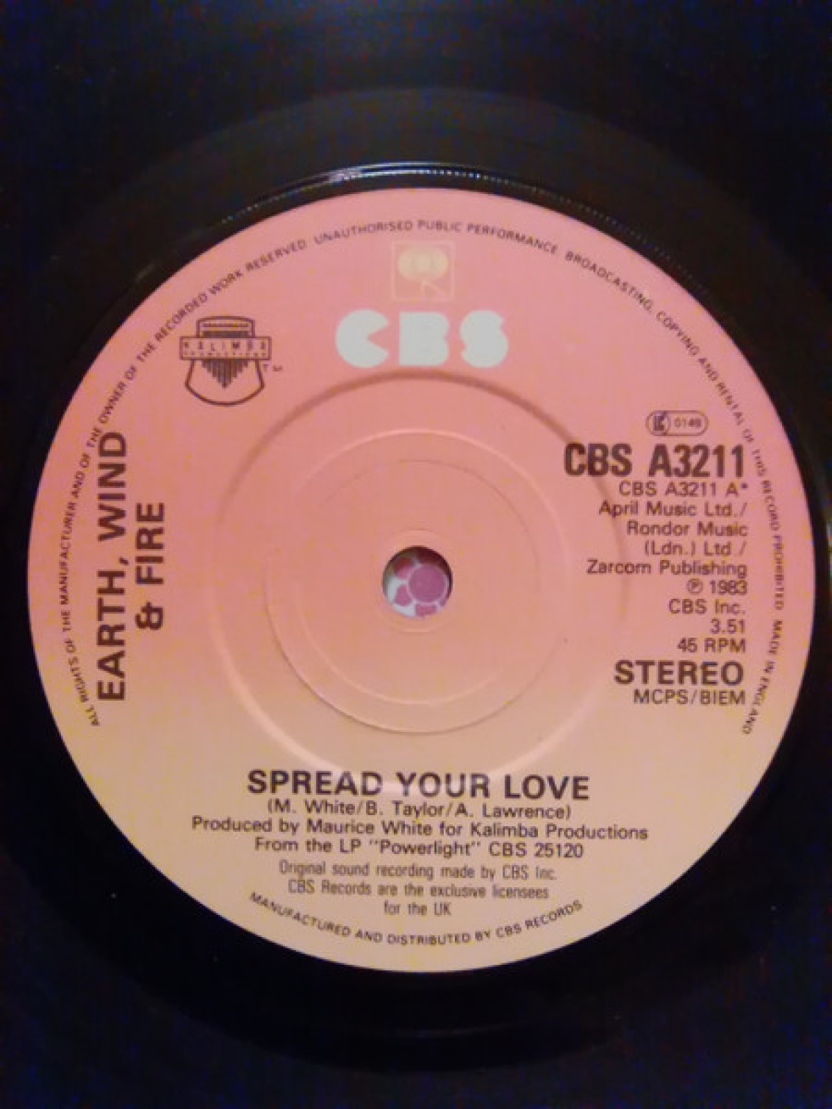 Vinyl / Earth, Wind & Fire - Spread Your Love
