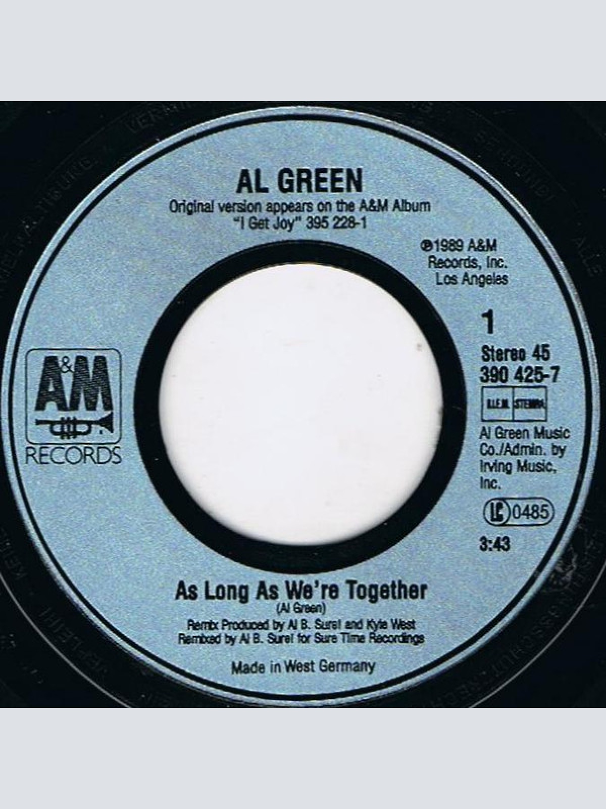 Vinyl / Al Green - As Long As We're Together