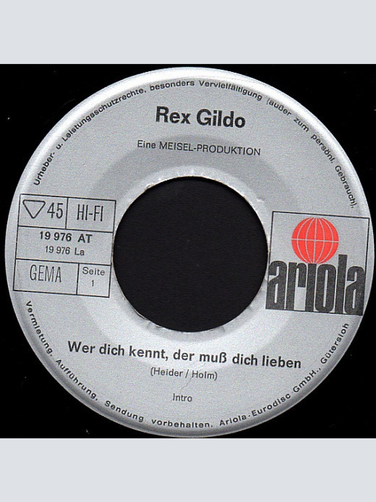 Vinyl / Rex Gildo - Wer Dich Kennt Der Muß Dich Lieben