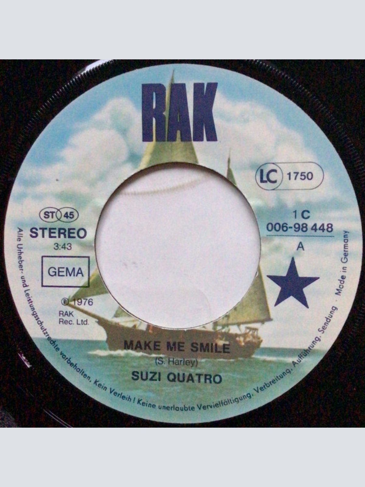 Vinyl / Suzi Quatro - Make Me Smile