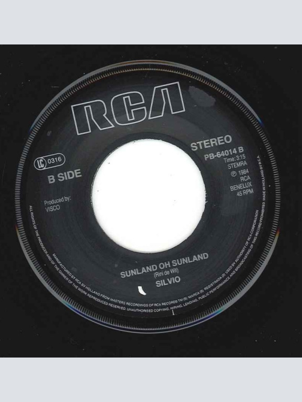 Vinyl / Silvio (3) - Maria Blanca