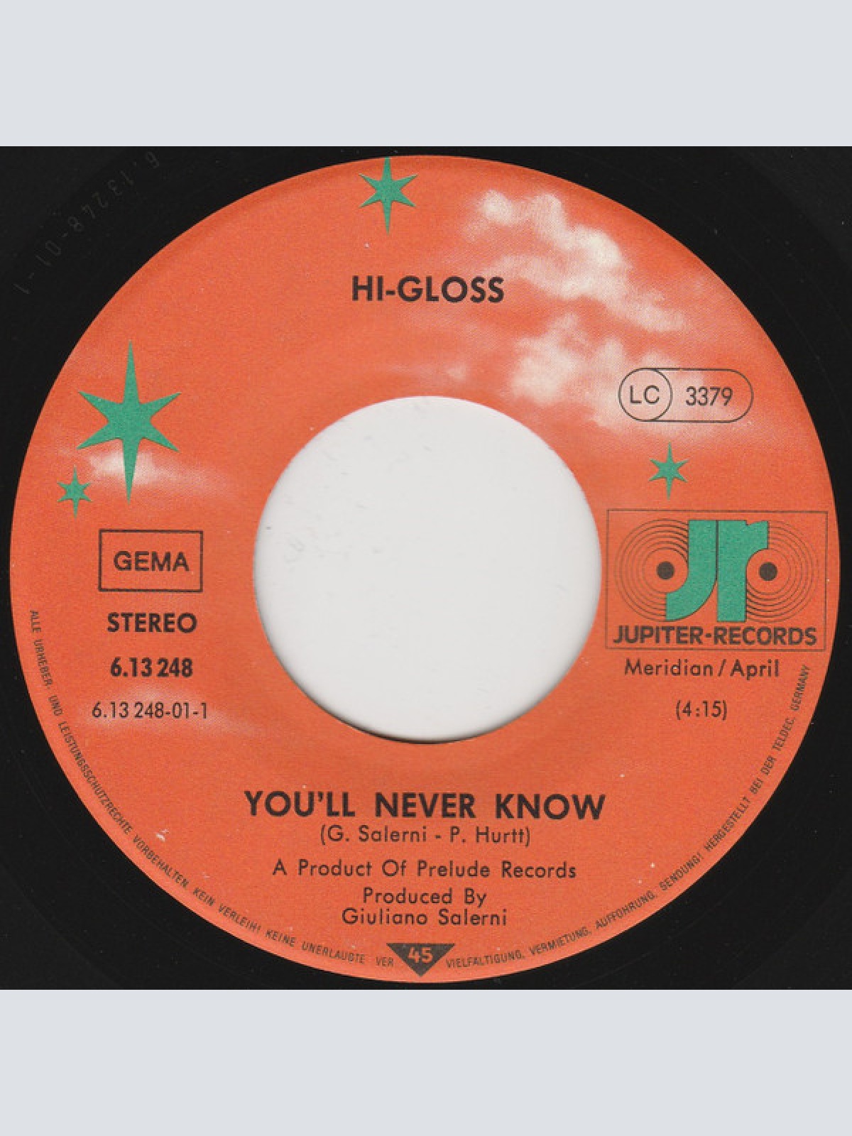 Vinyl / Hi-Gloss - You'll Never Know