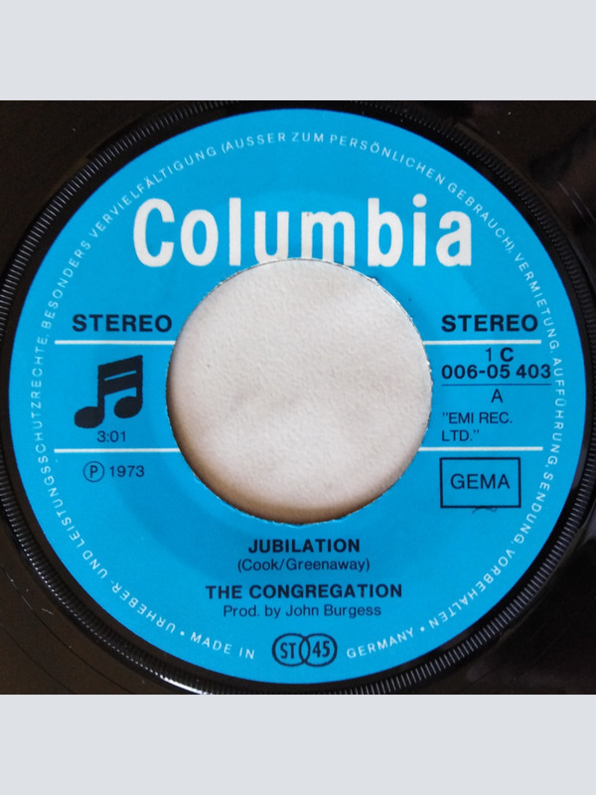 Vinyl / The Congregation* - Jubilation