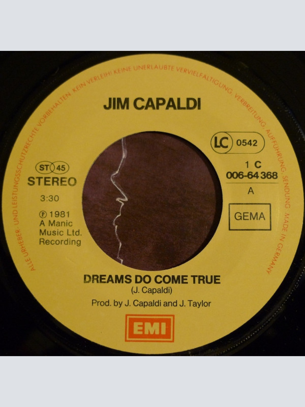 Vinyl / Jim Capaldi - Dreams Do Come True