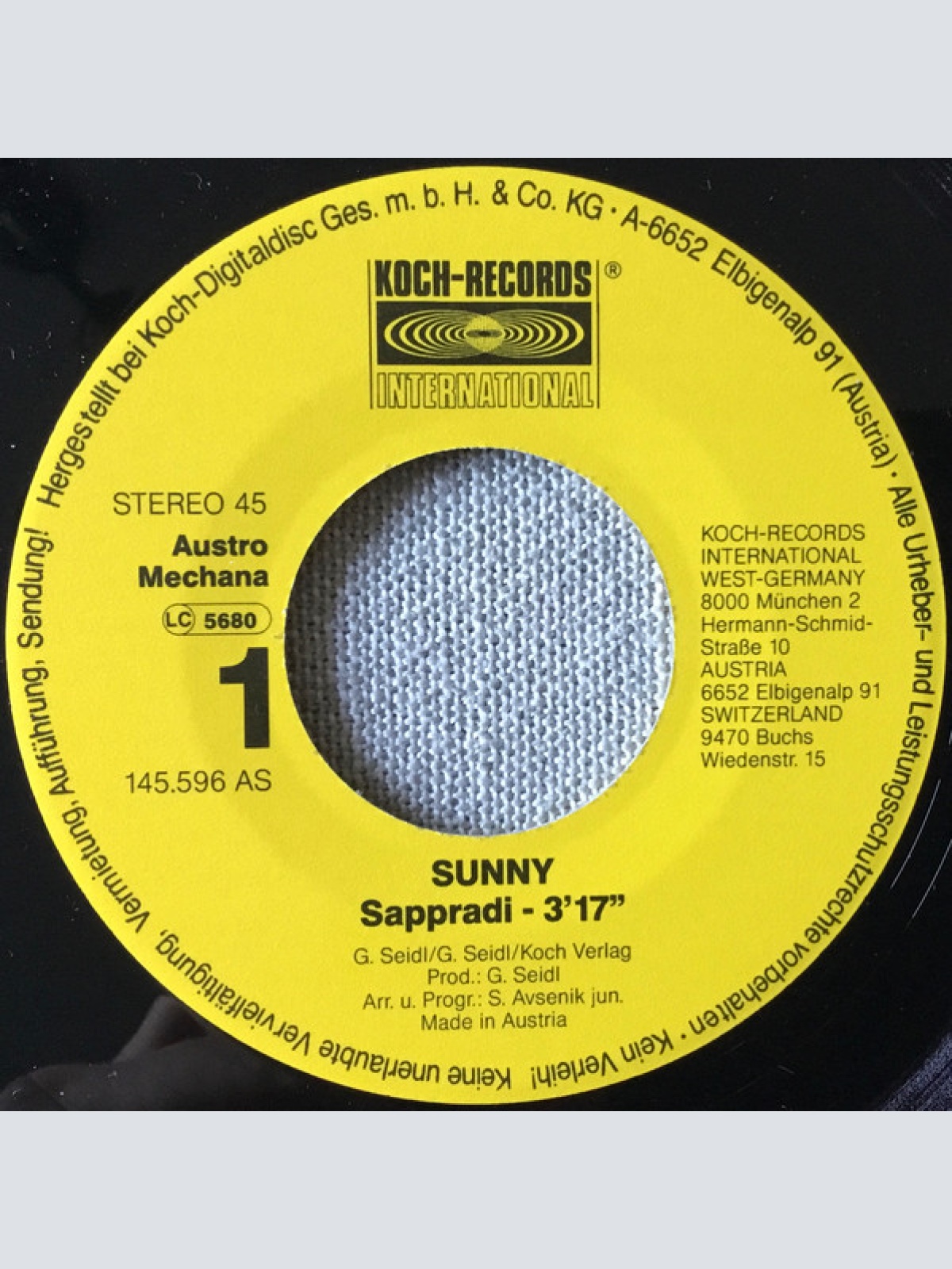 Vinyl / Sunny (41) - Sappradi