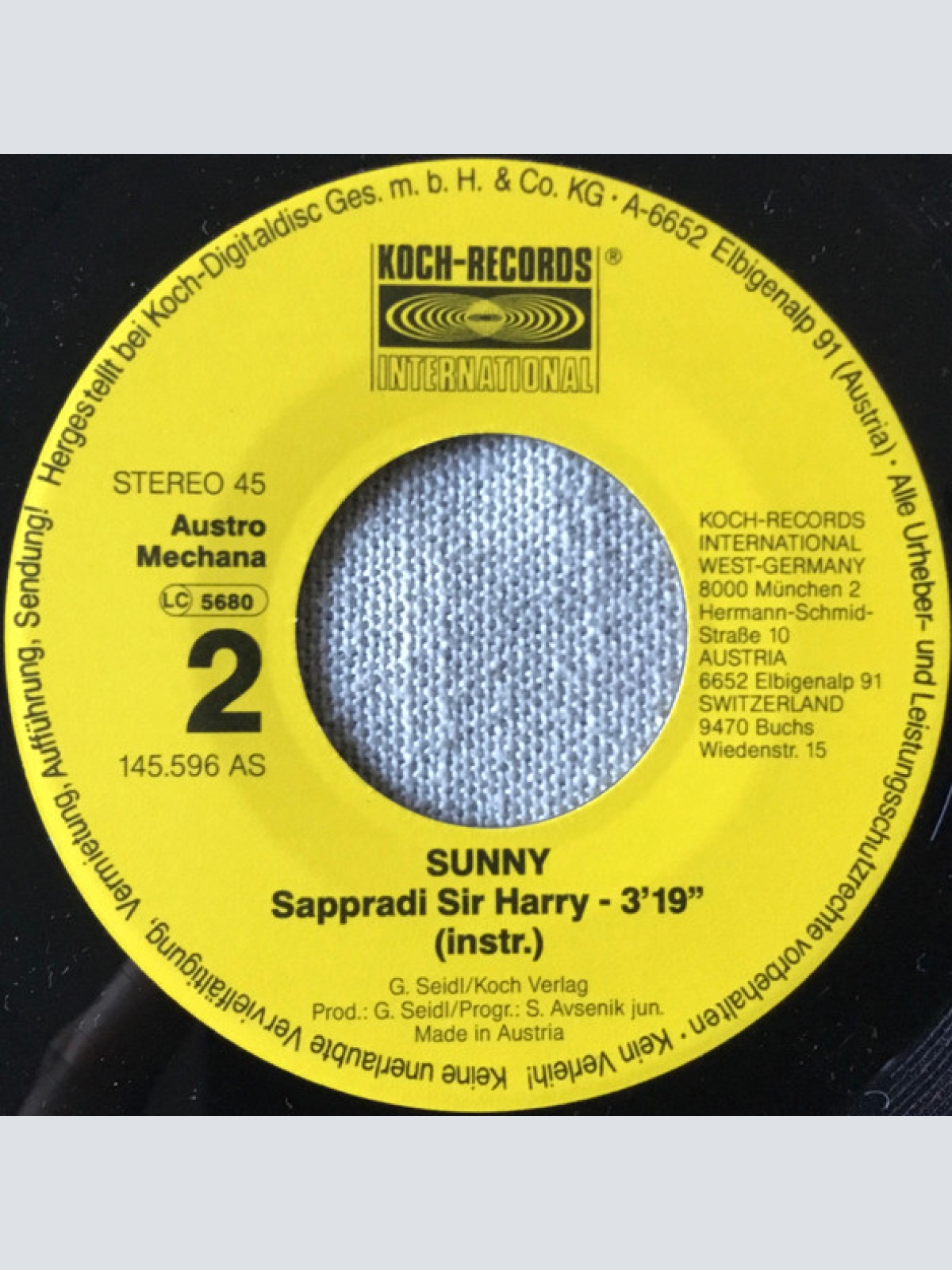 Vinyl / Sunny (41) - Sappradi