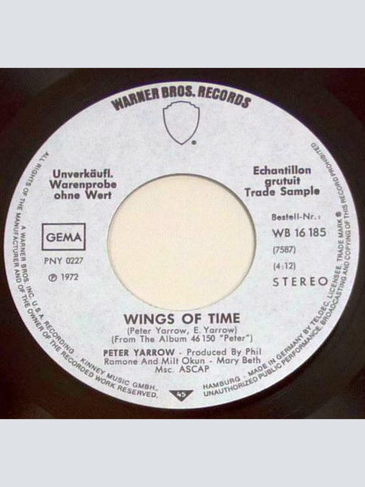 Vinyl / Peter Yarrow - Weave Me The Sunshine