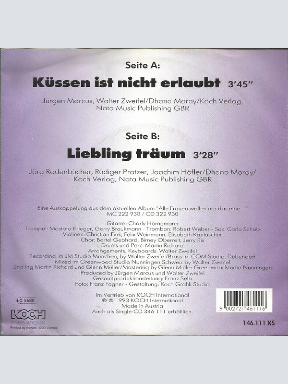 Vinyl / Peggy March - Küssen Ist Nicht Erlaubt