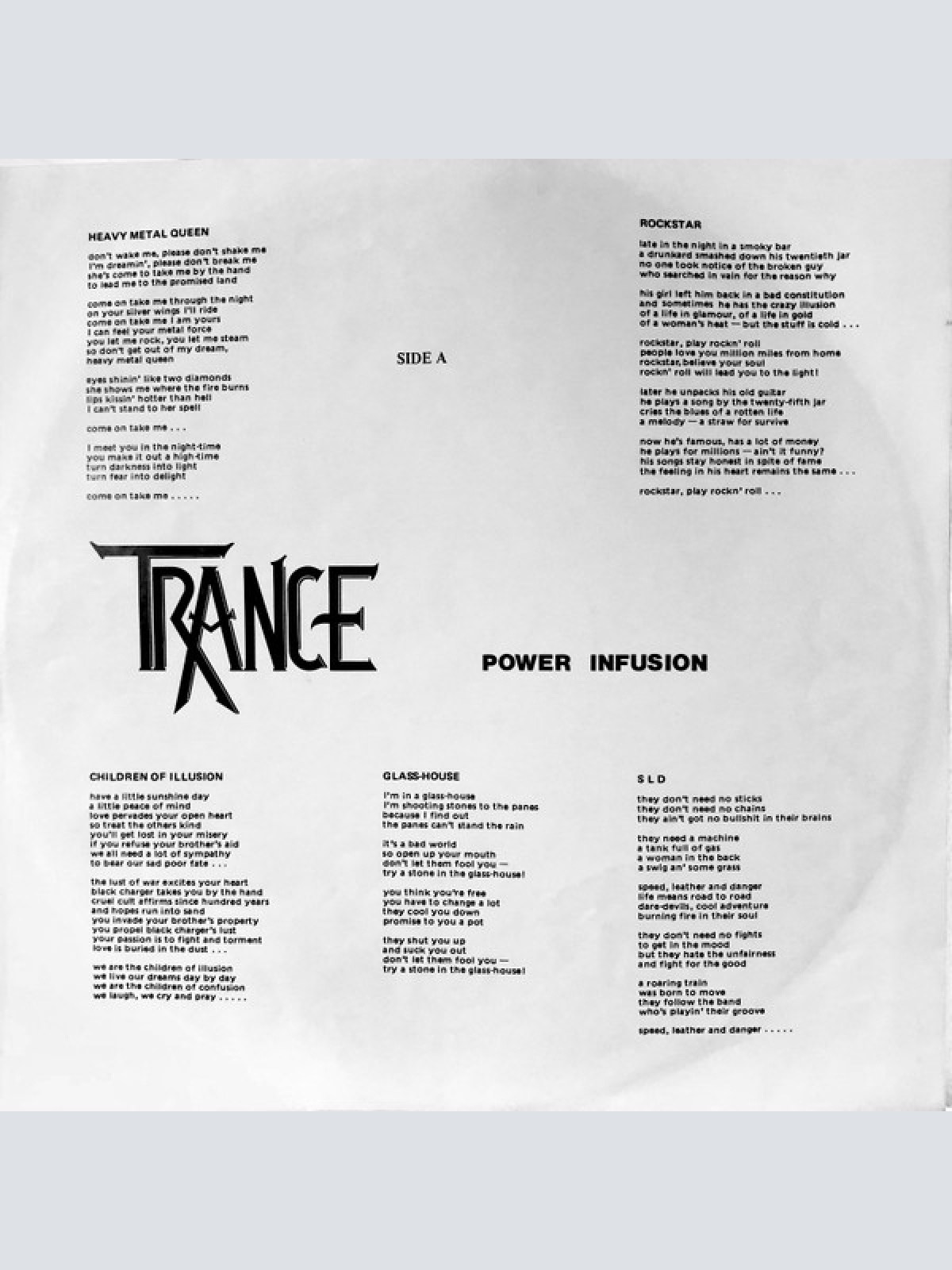Vinyl / Trance (6) - Power Infusion