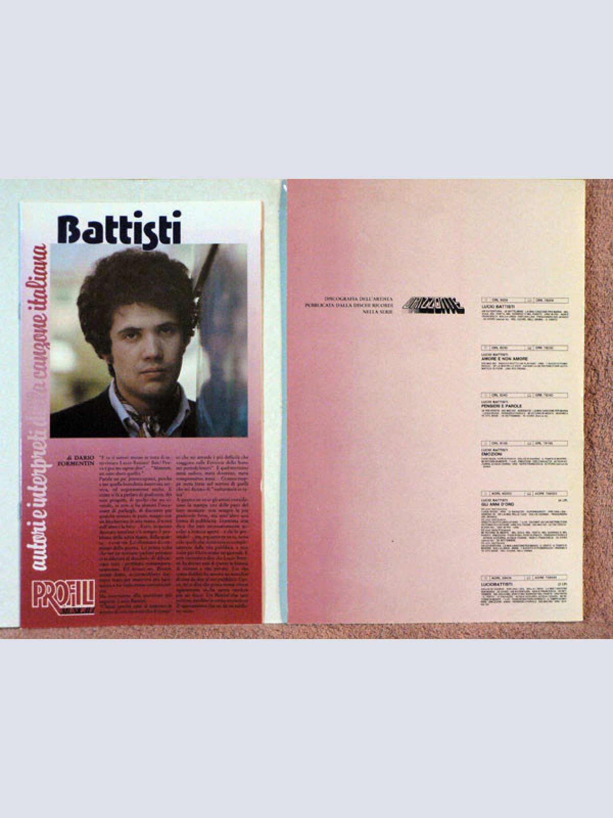 Vinyl / Lucio Battisti - Lucio Battisti