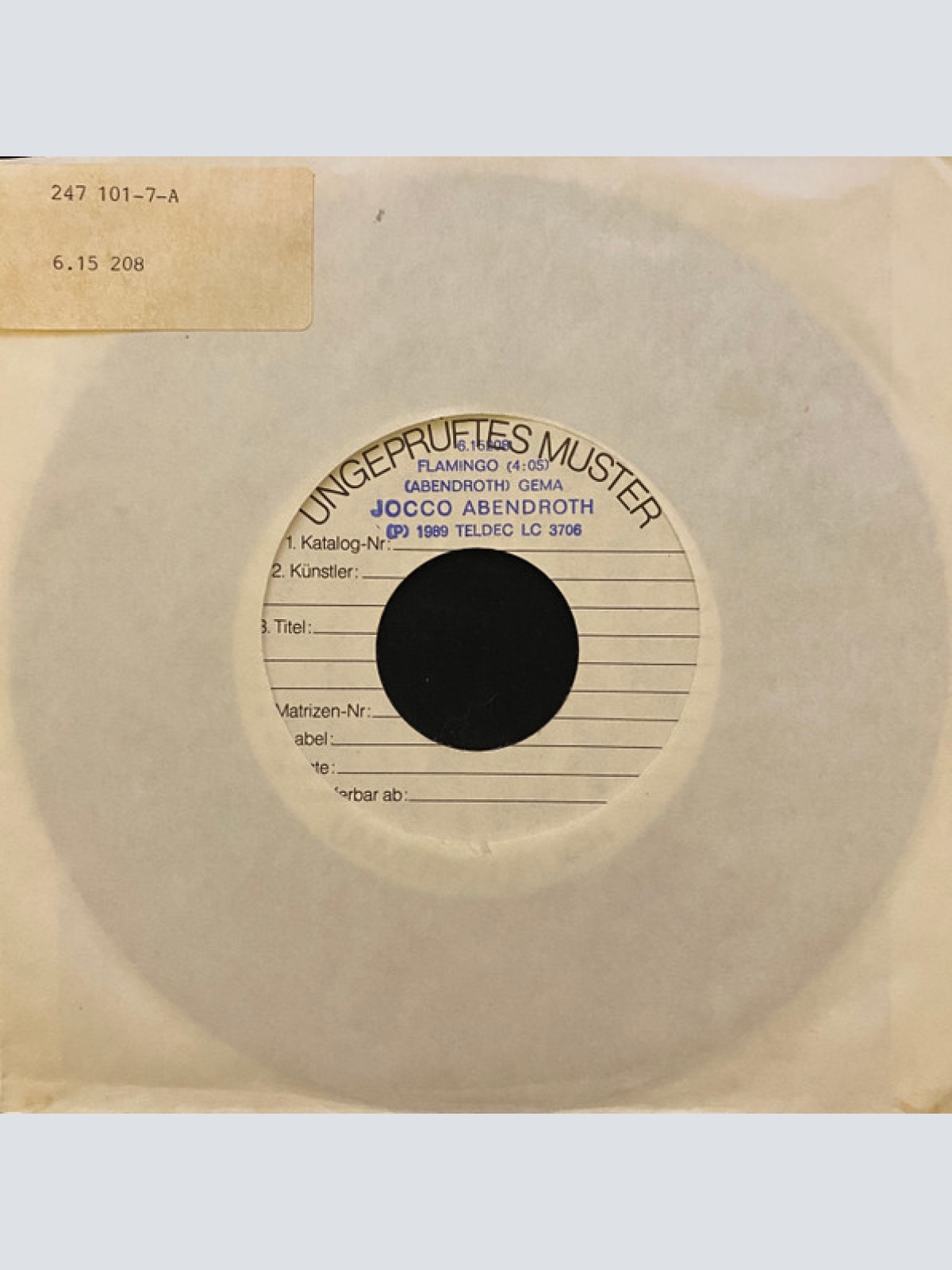 Vinyl / Jocco Abendroth - Flamingo