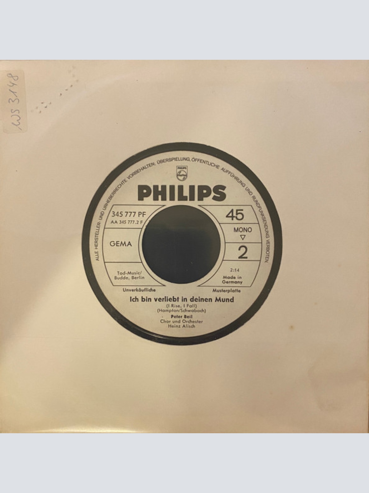 Vinyl / Peter Beil - Eine Blond Eine Braun