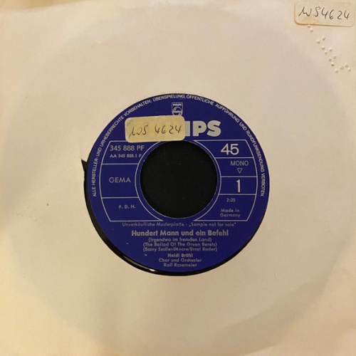 Vinyl / Heidi Brühl - Hundert Mann Und Ein Befehl